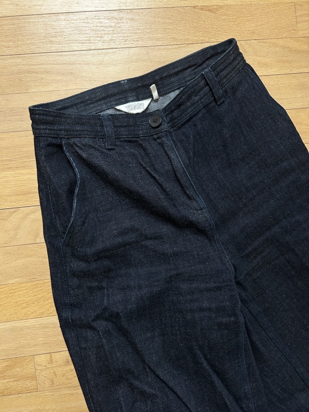 TOAST Flat Front Japanese Denim Pants | Indigo | Size 8 (UK) - Picture 2 of 6